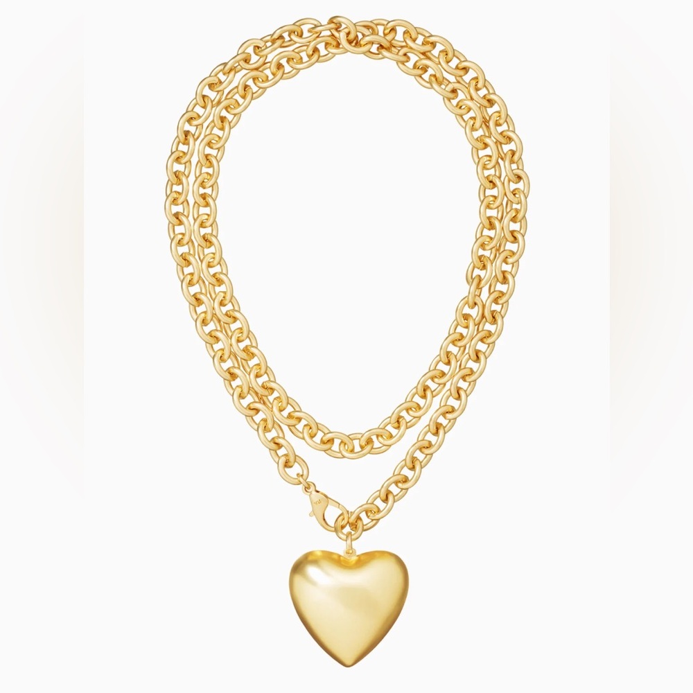 Roxanne Assoulin Puffy Heart Necklace